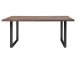 Esstisch >Talbert< in Old Wood Vintage Schwarz aus Metall - 180x74,4x90 (BxHxT)