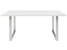Esstisch >Talbert< in Weiß/Matt aus Metall - 160x74,4x90cm (BxHxT)