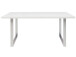 Esstisch >Talbert< in Weiß/Matt aus Metall - 160x74,4x90cm (BxHxT)