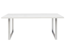 Esstisch >Talbert< in Weiß/Matt aus Metall - 180x74,4x90cm (BxHxT)