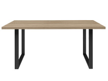 Esstisch >Talbert< in Sonoma-Eiche aus Metall - 160x74,4x90cm (BxHxT)