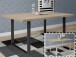 Esstisch >Talbert< in Sonoma-Eiche aus Metall - 160x74,4x90cm (BxHxT)