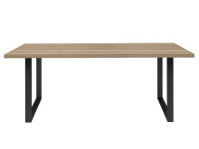 Esstisch >Talbert< in Sonoma-Eiche aus Metall - 180x74,4x90cm (BxHxT)