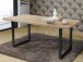 Esstisch >Talbert< in Sonoma-Eiche aus Metall - 180x74,4x90cm (BxHxT)