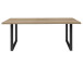 Esstisch >Talbert< in Sonoma-Eiche Schwarz aus Metall - 180x74,4x90cm (BxHxT)