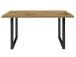 Esstisch >Talbert< in Artisan Eiche aus Metall - 140x74,4x90cm (BxHxT)