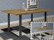 Esstisch >Talbert< in Artisan Eiche aus Metall - 160x74,4x90cm (BxHxT)