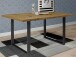 Esstisch >Talbert< in Artisan Eiche aus Metall - 160x74,4x90cm (BxHxT)