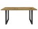 Esstisch >Talbert< in Artisan Eiche Schwarz aus Metall - 160x74,4x90cm (BxHxT)