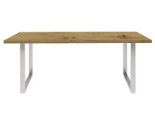 Esstisch >Talbert< in Artisan Eiche aus Metall - 180x74,4x90cm (BxHxT)