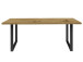 Esstisch >Talbert< in Artisan Eiche aus Metall - 180x74,4x90cm (BxHxT)