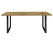 Esstisch >Talbert< in Artisan Eiche Schwarz aus Metall - 180x74,4x90cm (BxHxT)