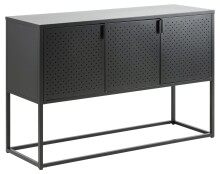 Anrichte >New Haven< in Schwarz aus Stahl -...