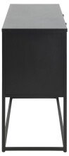 Anrichte >New Haven< in Schwarz aus Stahl - 120x80x40cm (BxHxT)