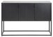 Anrichte >New Haven< in Schwarz aus Stahl - 120x80x40cm (BxHxT)
