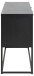 Anrichte >New Haven< in Schwarz aus Stahl - 120x80x40cm (BxHxT)