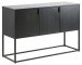 Anrichte >New Haven< in Schwarz aus Stahl - 120x80x40cm (BxHxT)