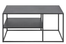 Couchtisch in Schwarz aus Stahl - 90x45x60cm (BxHxT)