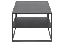 Couchtisch in Schwarz aus Stahl - 90x45x60cm (BxHxT)