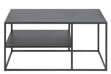 Couchtisch in Schwarz aus Stahl - 90x45x60cm (BxHxT)