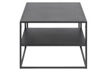 Couchtisch in Schwarz aus Stahl - 90x45x60cm (BxHxT)