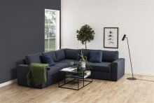 Couchtisch in Schwarz aus Stahl - 90x45x60cm (BxHxT)
