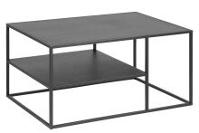 Couchtisch in Schwarz aus Stahl - 90x45x60cm (BxHxT)