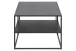 Couchtisch in Schwarz aus Stahl - 90x45x60cm (BxHxT)