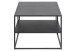 Couchtisch in Schwarz aus Stahl - 90x45x60cm (BxHxT)