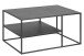 Couchtisch in Schwarz aus Stahl - 90x45x60cm (BxHxT)