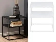 Nachttisch >New Haven< aus Stahl - 45x50,5x40cm...