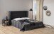 Nachttisch >New Haven< in Schwarz aus Stahl - 45x50,5x40cm (BxHxT)