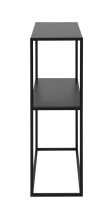 Regal >New Haven< in Schwarz aus Stahl - 79,5x80,5x26cm (BxHxT)