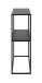 Regal >New Haven< in Schwarz aus Stahl - 79,5x80,5x26cm (BxHxT)