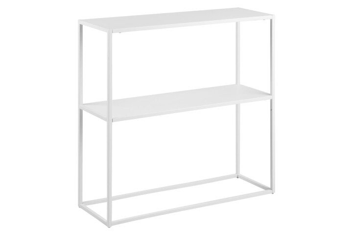 Regal >New Haven< in Weiß aus Stahl - 79,5x80,5x26cm (BxHxT)