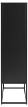 Aktenschrank >New Haven< in Schwarz aus Stahl - 80x150x40cm (BxHxT)