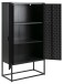 Aktenschrank >New Haven< in Schwarz aus Stahl - 80x150x40cm (BxHxT)