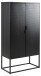 Aktenschrank >New Haven< in Schwarz aus Stahl - 80x150x40cm (BxHxT)