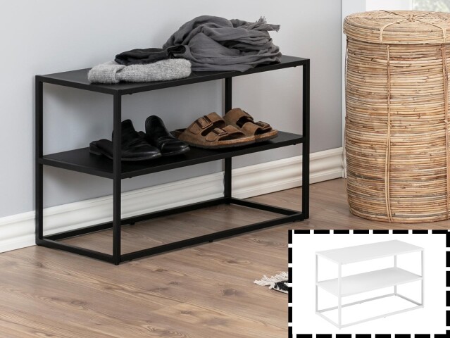 Schuhregal >New Haven I< aus Stahl - 70x45,5x33cm (BxHxT)