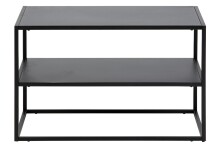 Schuhregal >New Haven I< in Schwarz aus Stahl - 70x45,5x33cm (BxHxT)