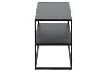 Schuhregal >New Haven I< in Schwarz aus Stahl - 70x45,5x33cm (BxHxT)