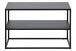 Schuhregal >New Haven I< in Schwarz aus Stahl - 70x45,5x33cm (BxHxT)
