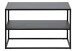 Schuhregal >New Haven I< in Schwarz aus Stahl - 70x45,5x33cm (BxHxT)