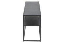 TV-Board >New Haven< in Schwarz aus Stahl - 120x46x30cm (BxHxT)