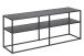 TV-Board >New Haven< in Schwarz aus Stahl - 120x46x30cm (BxHxT)