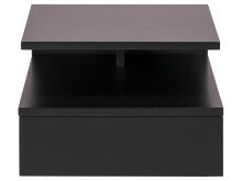 Nachttisch in Dunkelgrau aus MDF - 35x22,5x32cm (BxHxT)