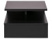 Nachttisch in Dunkelgrau aus MDF - 35x22,5x32cm (BxHxT)