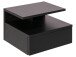 Nachttisch in Dunkelgrau aus MDF - 35x22,5x32cm (BxHxT)