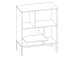 Anrichte >Carney< in Wildeiche aus Metall - 80x103x40cm (BxHxT)