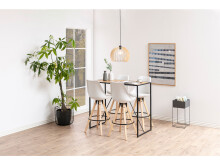 Bartisch >Carney< in Wildeiche aus Metall - 120x105x60cm (BxHxT)